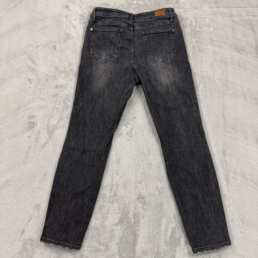Judy Blue Boyfriend Fit Jeans Womens 9/29 Faded Black Mid Rise Comfort Stretch